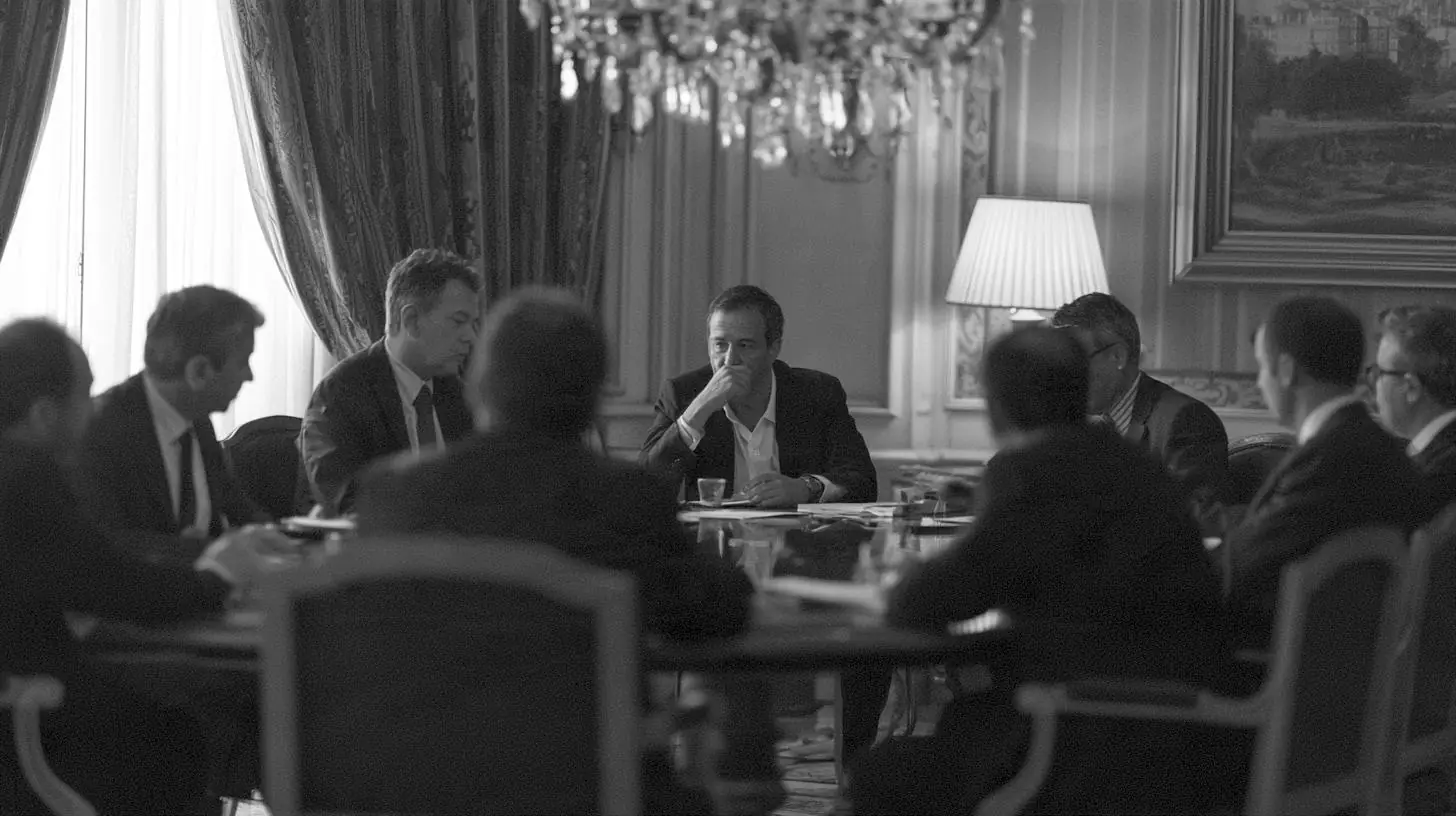 Mesa de negocios en un salón privado